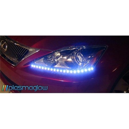 PLASMAGLOW PlasmaGlow 10878 Lightning Eyes LED Headlight Kit - AMBER 10878